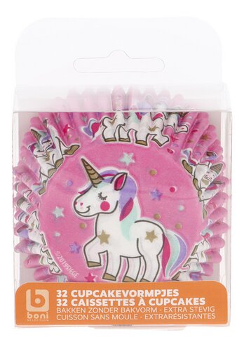 BONI caissette à cupcake licorne