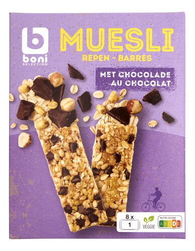 BONI muesli reep met chocolade