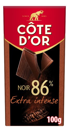 CÔTE D'OR noir brut 86%