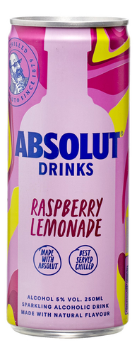 ABSOLUT Raspberry Lemon. can