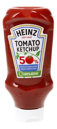 HEINZ ketchup -50% sucre-sel TD