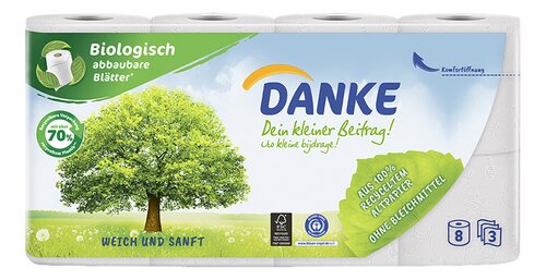 DANKE toiletpapier 3 l | 150 v 8r