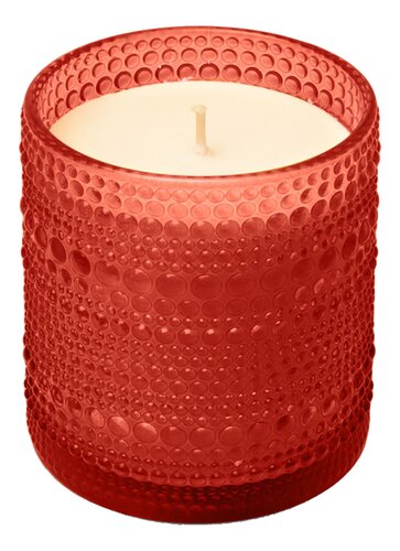 SPAAS kaars glas Twinkling donkerrood