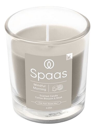 SPAAS geurkaars transp. glas Mindful Mor