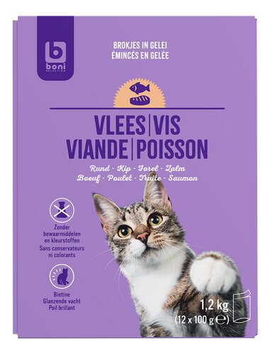 BONI Adult vlees&vis brokjes