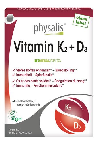 PHYSALIS Vitamines K2 + D3