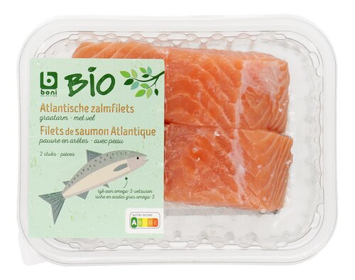 BONI BIO Filet saumon norv.peau