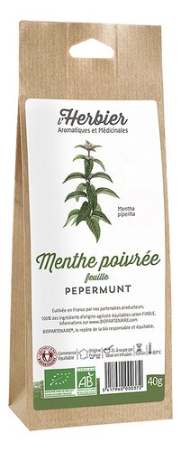 HERBIER DE FRANCE pepermuntblad Bio 40g