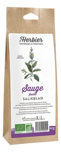 HERBIER DE FRANCE saliebladeren Bio 40g