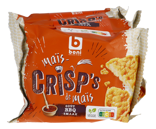 BONI Crisp's Gaufres de maïs Bbq