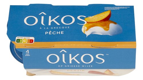 OIKOS volle yogh. perzik