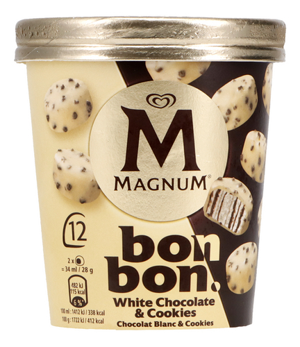 MAGNUM White chocolate & cookies