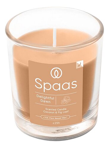 SPAAS geurkaars transp. glas Delightful