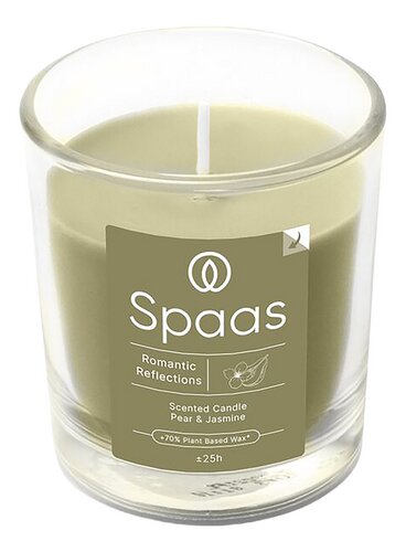 Spaas geurkaars transp. glas Romantic Re