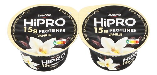 DANONE HIPRO yaourt vanille 0%