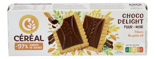 CÉRÉAL biscuits choco del. noir