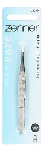 ZENNER pince à épiler droite argent