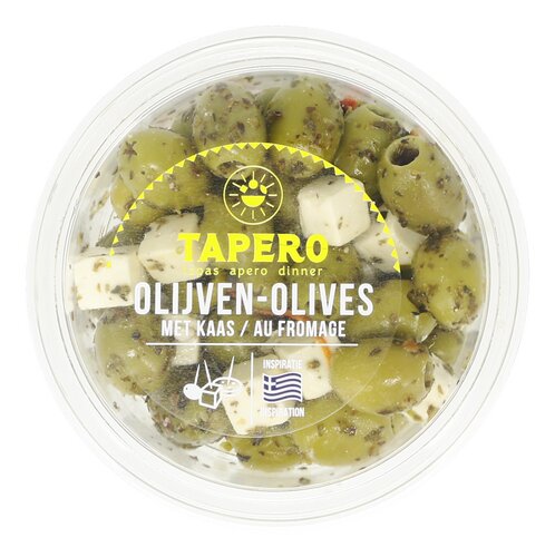 Tapero Groene olijven met kaas