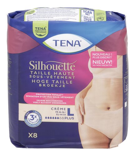 Tena luiers Silhouette + Crème Large