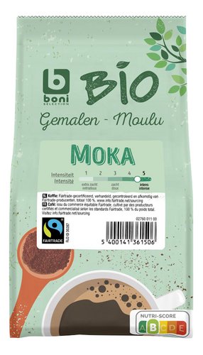BONI BIO Fairtrade moka moulu