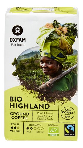 OXFAM FAIRTRADE café Highland bio
