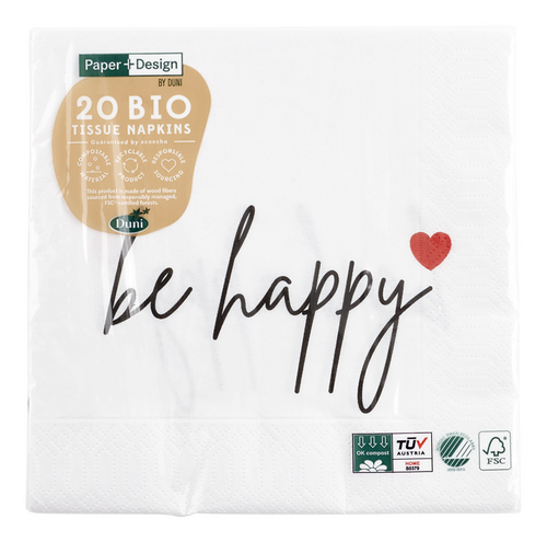 DUNI servet Happy Heart 33cm