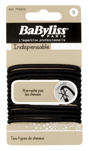 BABYLISS Élastiques noir 4 mm