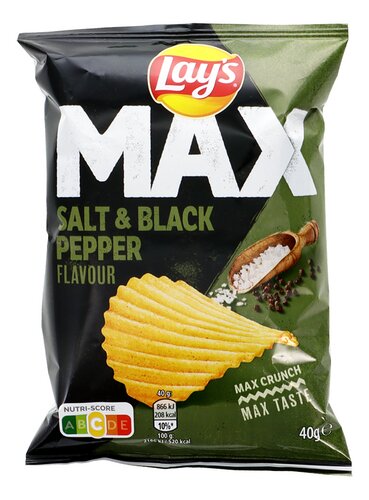 LAY'S MAX MAX Salt & Black Pepper