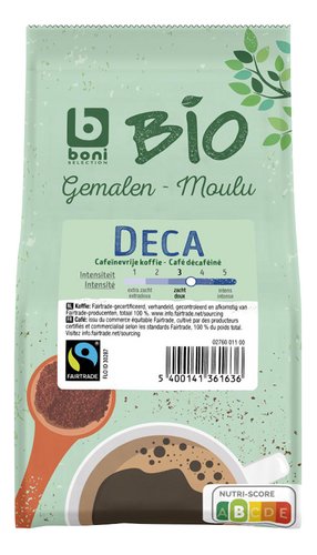 BONI BIO Fairtrade café moulu Déca