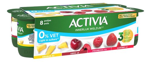 ACTIVIA yoghurt fruit 0%vg