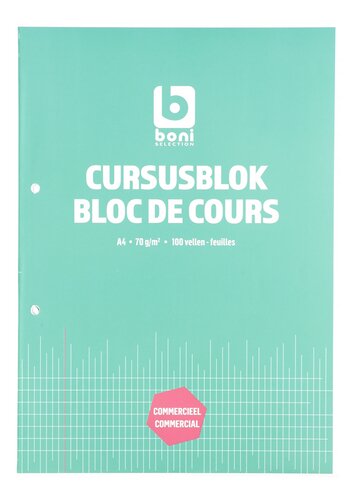 BONI bloc de cours quadr.comm.70g A4