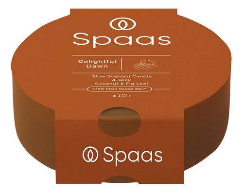 SPAAS 4wiek geurkaars glas Delightful