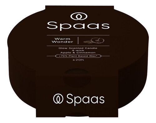 SPAAS 4-wiek geurkaars glas Warm Wonder