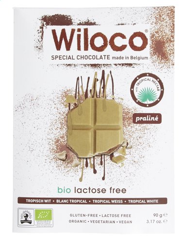 WILOCO choco blanc-pral. Bio s.lact.