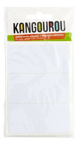 KANGOUROU étiquette blanche