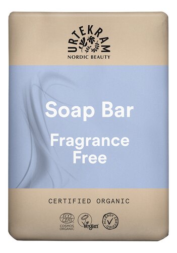 URTEKRAM zeepstaaf fragrance free 100g