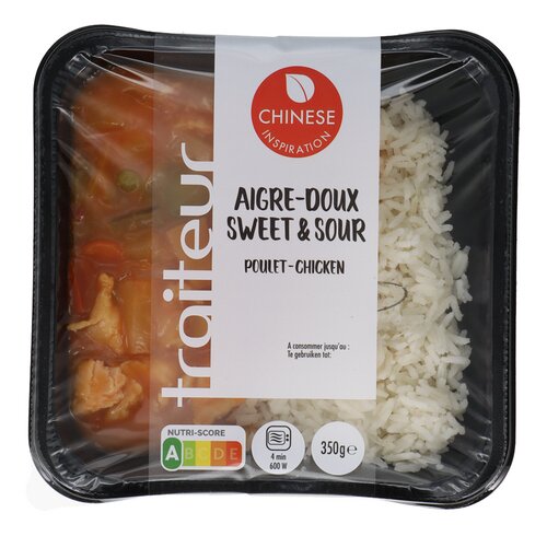 TRAITEUR poulet aigre doux riz