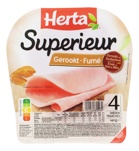 HERTA Jambon Fumé 4tr.