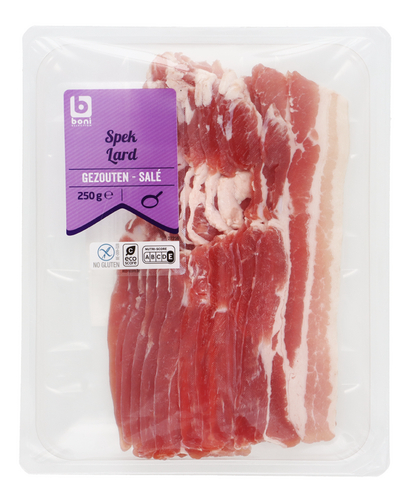 BONI lard salé tranches SG