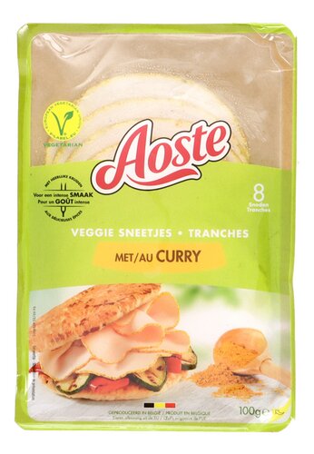 AOSTE Vegetarische Sneetjes Curry