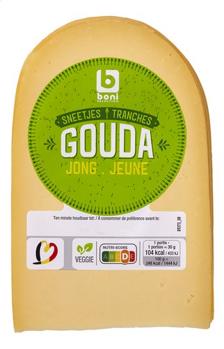 BONI Gouda Belge jeune tranches