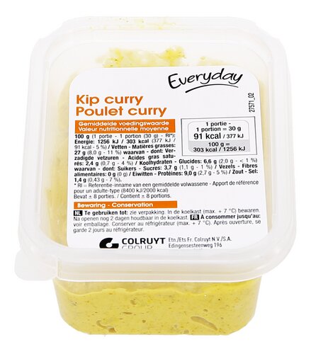 EVERYDAY salade de poulet au curry