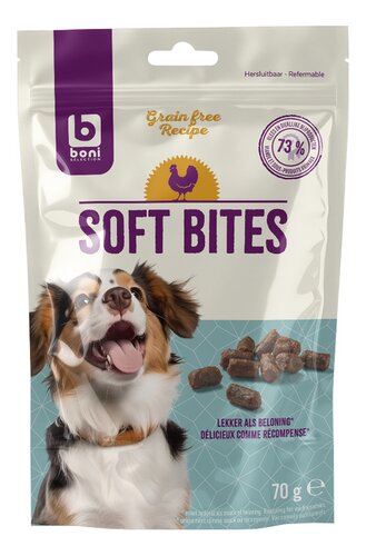 BONI honden soft bites kip kalkoen