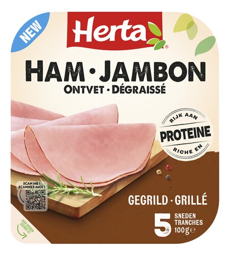 HERTA Ham ontvet gegrild 5sneetjes