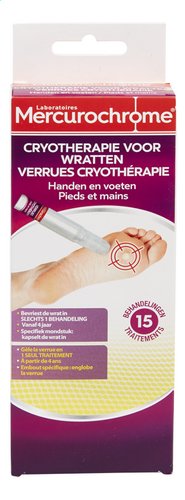 MERCUROCHROME cryotherapie voor wratten