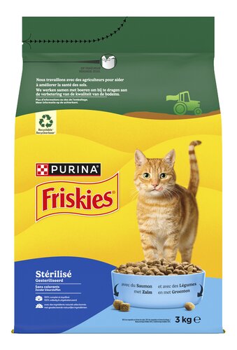 FRISKIES gester.kat zalm & groenten