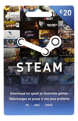  Carte cadeau Steam 20 €