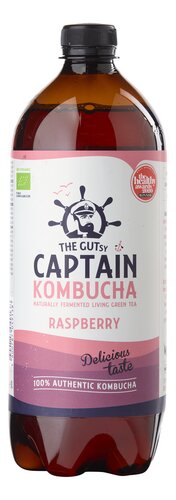THE GUTSY CAPTAIN Kombucha Raspb. Bio