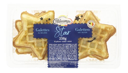 MILCAMPS Gauffres Beurre Etoile10pc