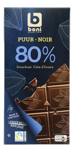 BONI Chocolade Puur Ivoorkust 80% bestellen | Colruyt